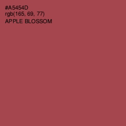 #A5454D - Apple Blossom Color Image