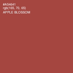 #A54641 - Apple Blossom Color Image