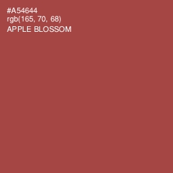 #A54644 - Apple Blossom Color Image