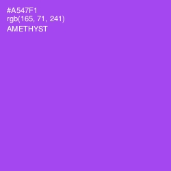#A547F1 - Amethyst Color Image