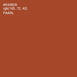 #A5482A - Paarl Color Image