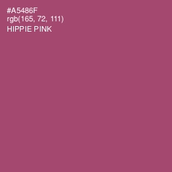 #A5486F - Hippie Pink Color Image