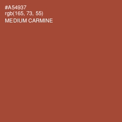 #A54937 - Medium Carmine Color Image