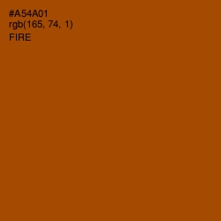 #A54A01 - Fire Color Image