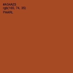 #A54A23 - Paarl Color Image