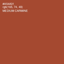 #A54A31 - Medium Carmine Color Image