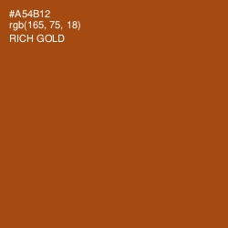 #A54B12 - Rich Gold Color Image