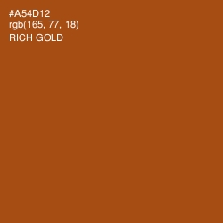 #A54D12 - Rich Gold Color Image