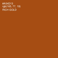 #A54D13 - Rich Gold Color Image