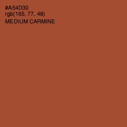 #A54D30 - Medium Carmine Color Image