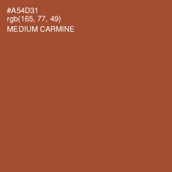 #A54D31 - Medium Carmine Color Image