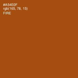 #A54E0F - Fire Color Image