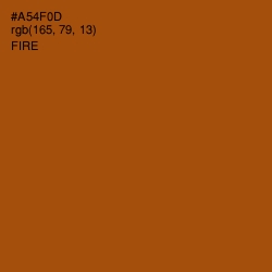 #A54F0D - Fire Color Image