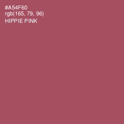 #A54F60 - Hippie Pink Color Image
