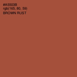 #A5503B - Brown Rust Color Image