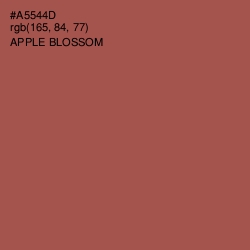 #A5544D - Apple Blossom Color Image