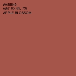 #A55549 - Apple Blossom Color Image