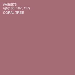 #A56B75 - Coral Tree Color Image