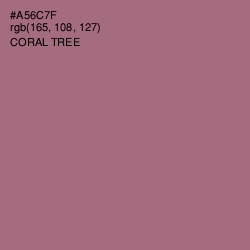 #A56C7F - Coral Tree Color Image