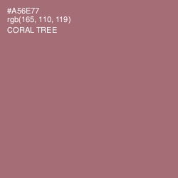 #A56E77 - Coral Tree Color Image