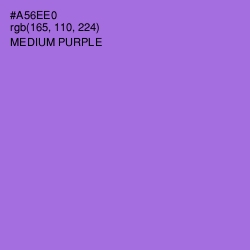 #A56EE0 - Medium Purple Color Image