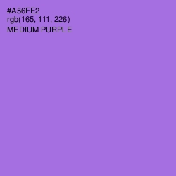 #A56FE2 - Medium Purple Color Image