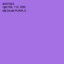 #A570E4 - Medium Purple Color Image
