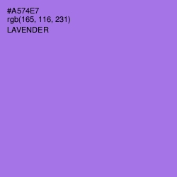 #A574E7 - Lavender Color Image