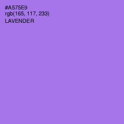 #A575E9 - Lavender Color Image