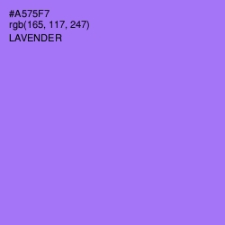 #A575F7 - Lavender Color Image