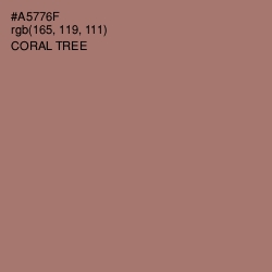 #A5776F - Coral Tree Color Image