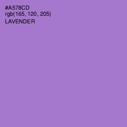 #A578CD - Lavender Color Image