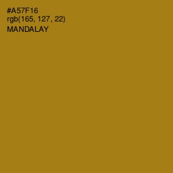 #A57F16 - Mandalay Color Image