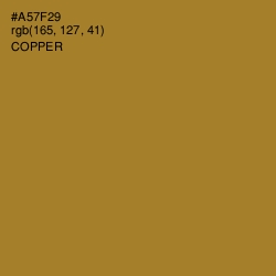 #A57F29 - Copper Color Image