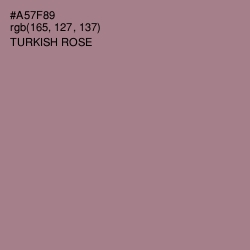 #A57F89 - Turkish Rose Color Image