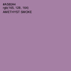 #A580A4 - Amethyst Smoke Color Image