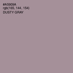 #A5909A - Dusty Gray Color Image