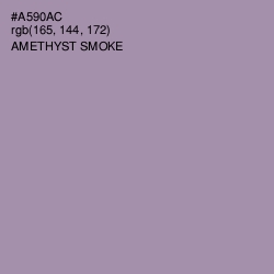 #A590AC - Amethyst Smoke Color Image