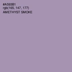 #A593B1 - Amethyst Smoke Color Image