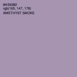 #A593B2 - Amethyst Smoke Color Image