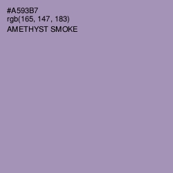 #A593B7 - Amethyst Smoke Color Image