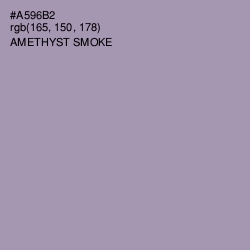 #A596B2 - Amethyst Smoke Color Image