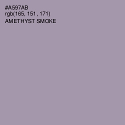 #A597AB - Amethyst Smoke Color Image