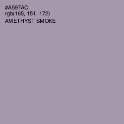#A597AC - Amethyst Smoke Color Image