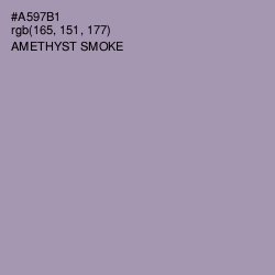 #A597B1 - Amethyst Smoke Color Image