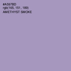 #A597BD - Amethyst Smoke Color Image