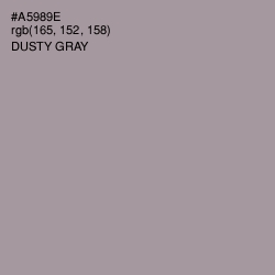 #A5989E - Dusty Gray Color Image