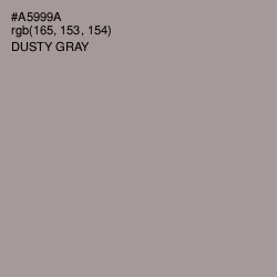 #A5999A - Dusty Gray Color Image