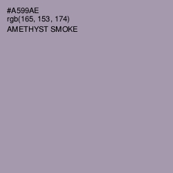 #A599AE - Amethyst Smoke Color Image