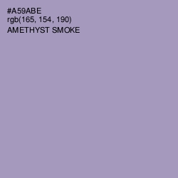 #A59ABE - Amethyst Smoke Color Image